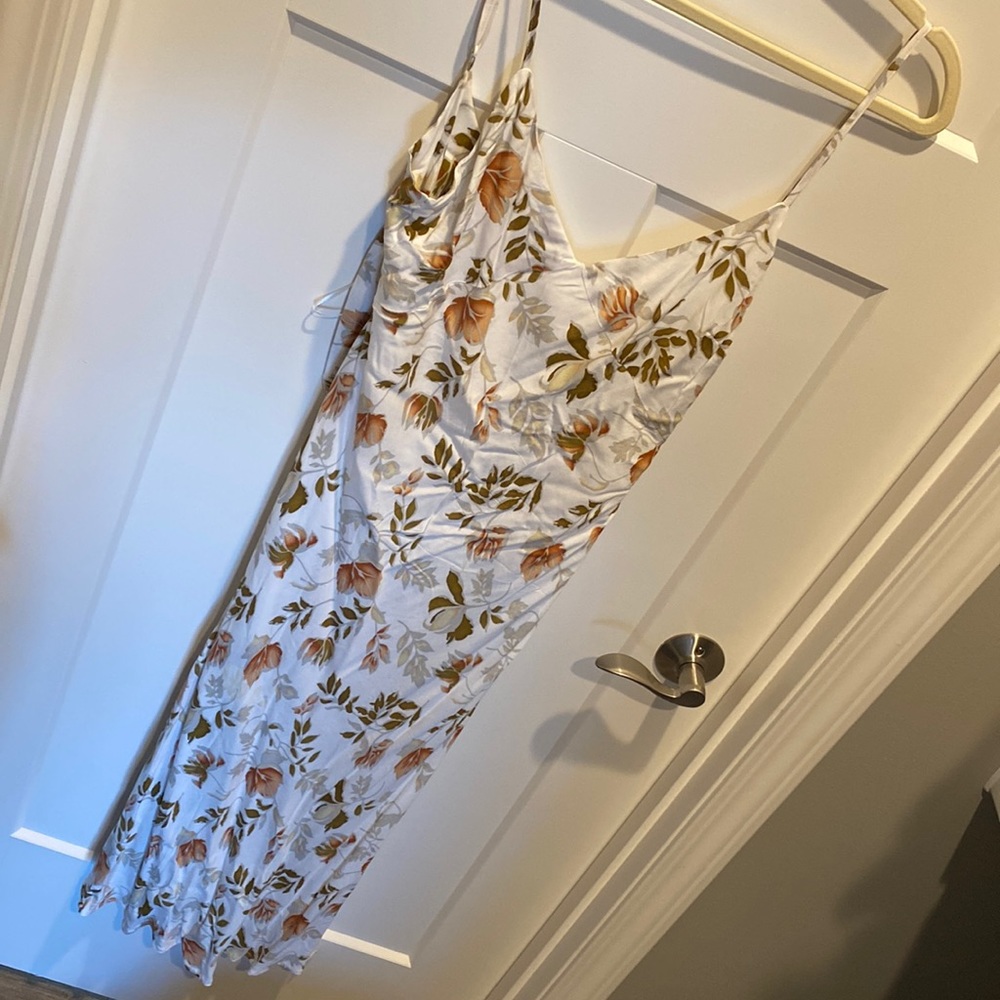 Petal and pup white floral midi dress